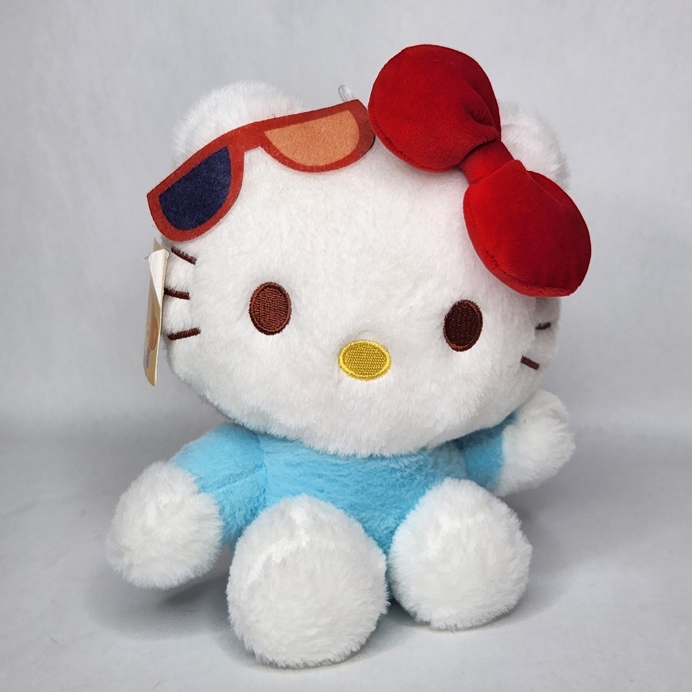 Hello Kitty Red and Blue Stuffed Animal Plush